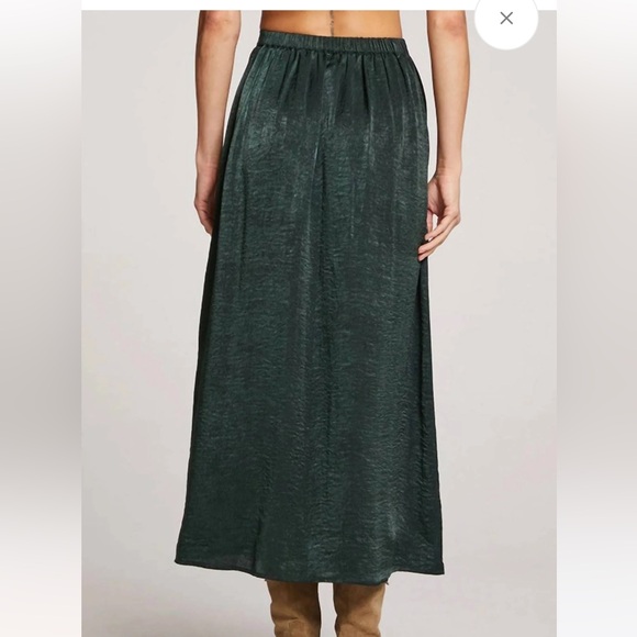 Saltwater LUXE Deep Green Midi Skirt - Picture 3 of 10
